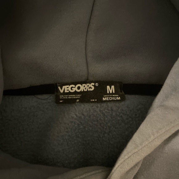 Unisex Blue Loose Graphic Hoodie - Picture 3 of 3